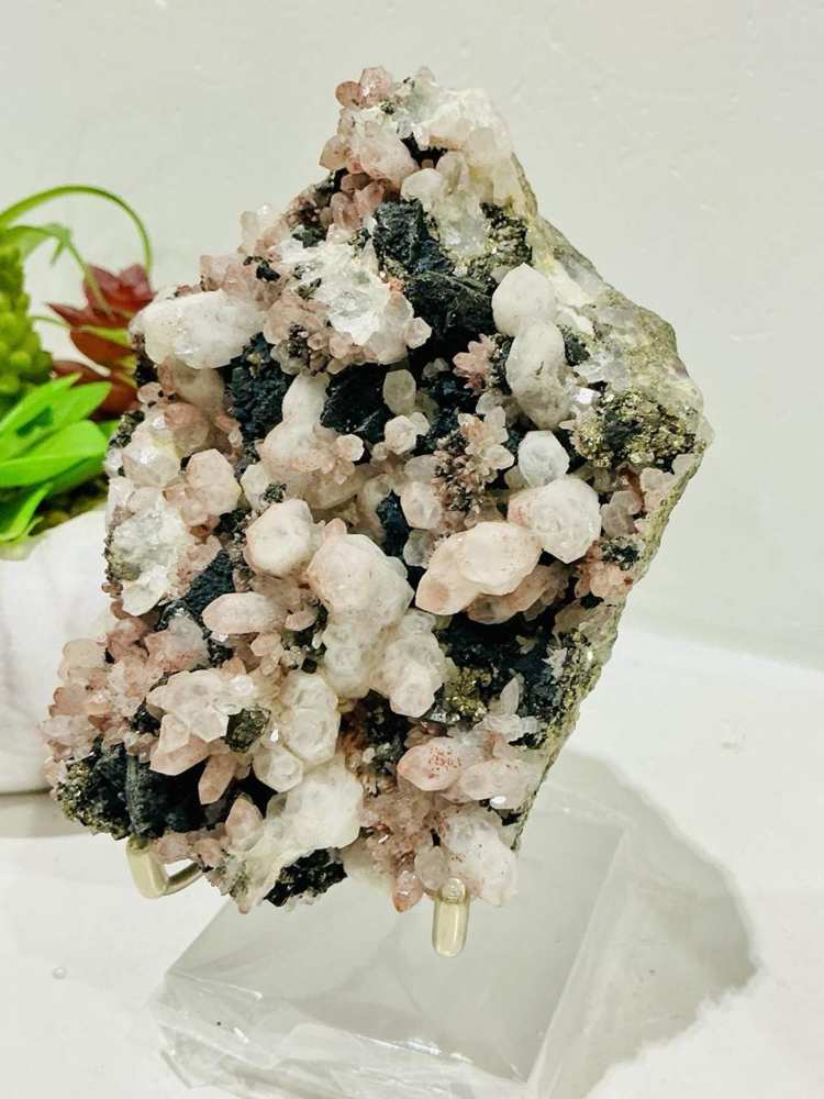 Quartz with Hematite &amp; Pyrite, view 2 of four